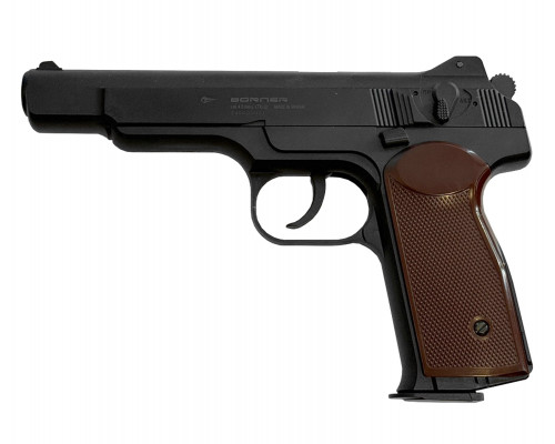 Пневматический пистолет Borner APS-S Black, кал. 4,5 мм (Стечкина)